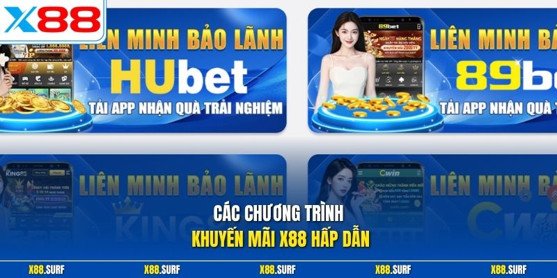Các chương trình khuyến mãi X88 hấp dẫn